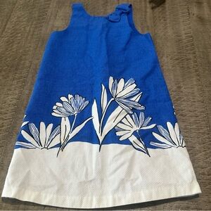 Janie and Jack Blue and White Floral Dress